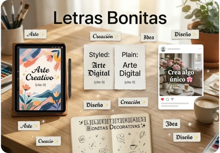 Uso de letras bonitas en obras de arte

