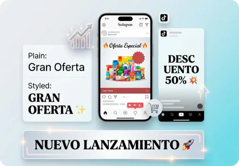 Utilice hermosos estilos de fuente en la publicidad.
